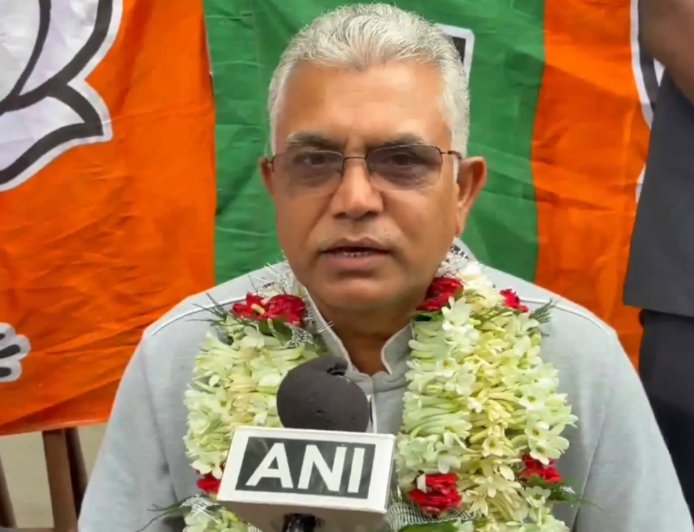 BJP’s Dilip Ghosh wins Kharagpur Sadar assembly seat in West Bengal election