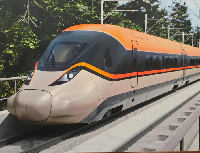 Photo of India’s Mumbai-Ahmedabad bullet train displayed at Railway Ministry