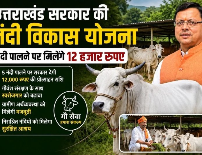उत्तराखंड में नंदी पालने पर सरकार देगी 12 हजार रुपए, जानिए किसे मिलेगा लाभ?