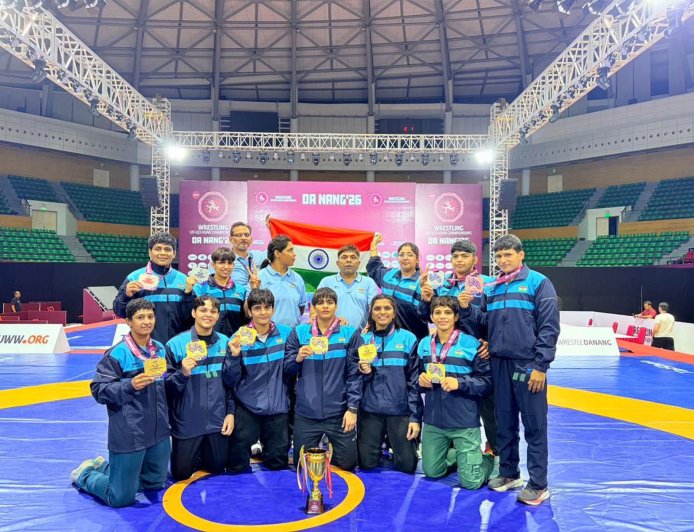 India claims team titles in men’s freestyle and women’s wrestling at U23 Asian Championships