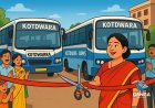 रितु खंडूरी भूषण ने कोटद्वार से नई बस सेवाओं का उद्घाटन किया, Akhada