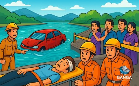 उत्तराखंड में दर्दनाक हादसा: गंगा में समाई कार, तीन शव बरामद, एक घायल अस्पताल में भर्ती, Polix