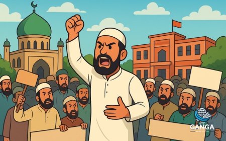 थानो में मस्जिद सीलिंग के खिलाफ Muslims का विरोध प्रदर्शन, Akhada