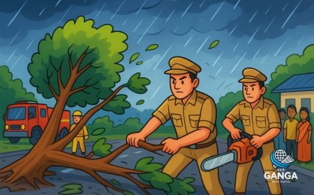 आंधी-बारिश से टनकपुर-पूर्णागिरि मार्ग पर पेड़ गिरे, प्रशासन ने स्थिति संभाली, Viral