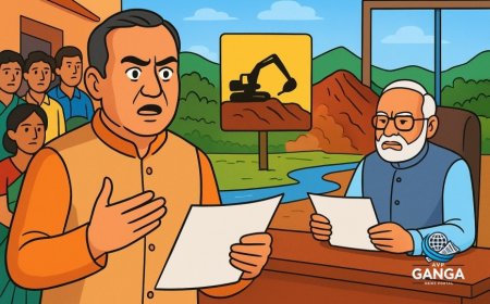 आसां रामसर साइट पर खनन के खतरे के खिलाफ अनूप नौतियाल ने पीएम से की कार्रवाई की अपील, Akhada