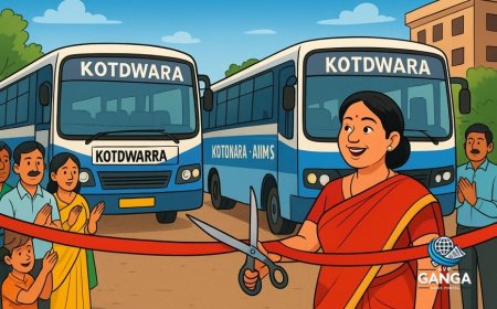 रितु खंडूरी भूषण ने कोटद्वार से नई बस सेवाओं का उद्घाटन किया, Akhada