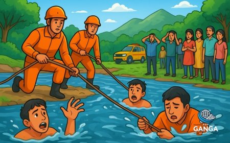 कुमाऊं में नहाने के दौरान दर्दनाक हादसा: चार युवक नदी में डूबे, दो की मौत, Viral
