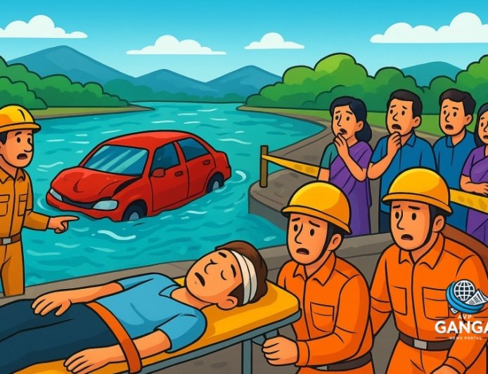 उत्तराखंड में दर्दनाक हादसा: गंगा में समाई कार, तीन शव बरामद, एक घायल अस्पताल में भर्ती, Polix