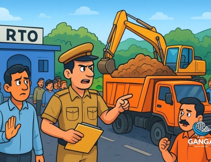 लालकुआं में RTO की ताबड़तोड़ छापेमारी, अवैध खनन वाहनों का हुआ पर्दाफाश, Polix