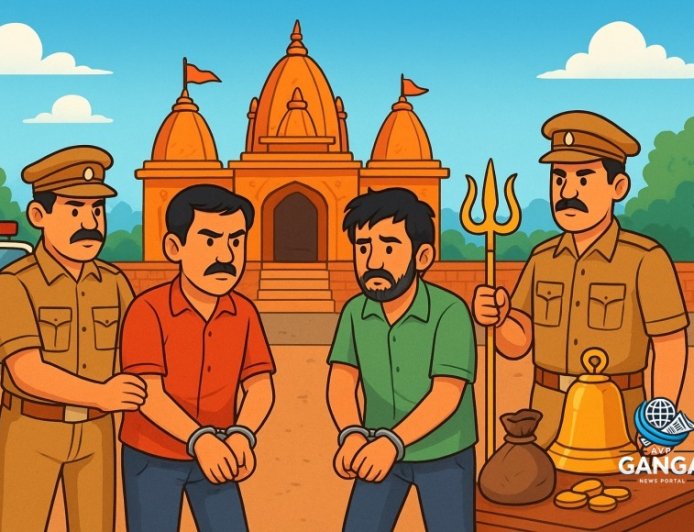 काशीपुर में मंदिरों में चोरी करने वाले गिरोह का पर्दाफाश, दो आरोपी गिरफ्तार, Swag
