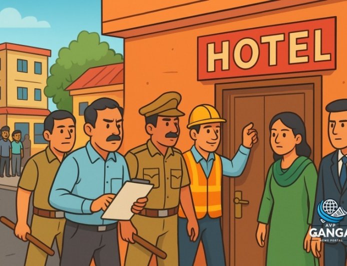 हल्द्वानी में बिना अनुमति चल रहे होटल, छापेमारी से खुल रही पोल, Polix