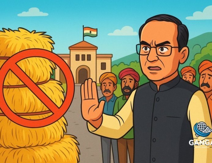 नैनीताल: डीएम ने भूसे पर लगाई रोक, पशुपालकों में हलचल, Polix