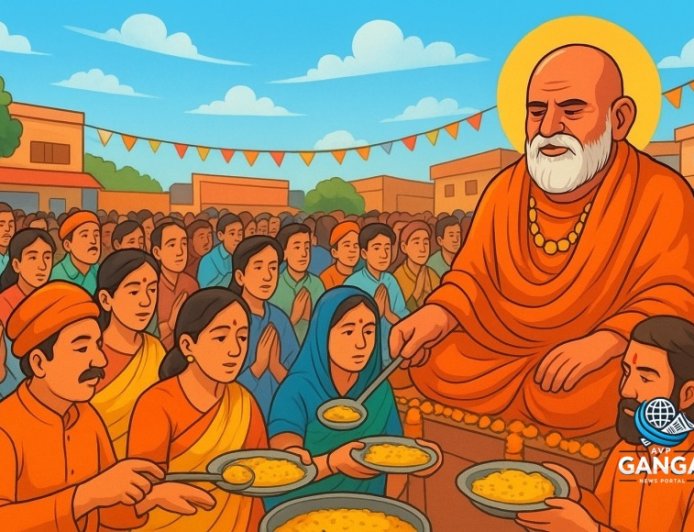 उत्तराखंड में नीम करौली बाबा के भंडारे में श्रद्धालुओं की उमड़ी भीड़, Polix
