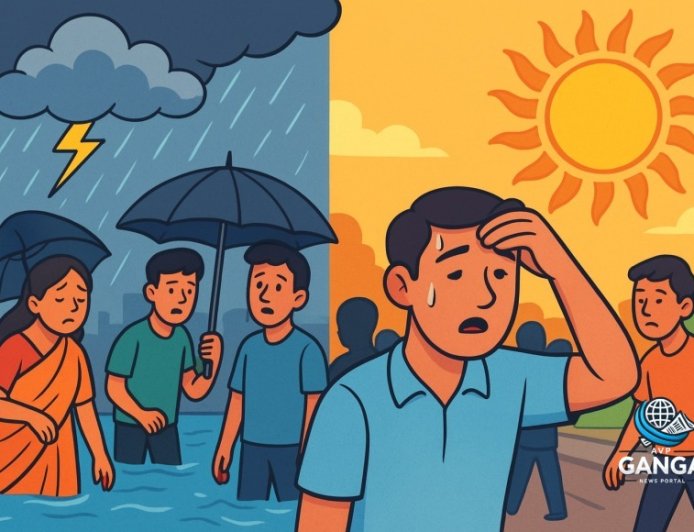 मानसून अपडेट: देशभर में मौसम का मिजाज बदला, कई राज्यों में भारी बारिश और लू का अलर्ट, Swag