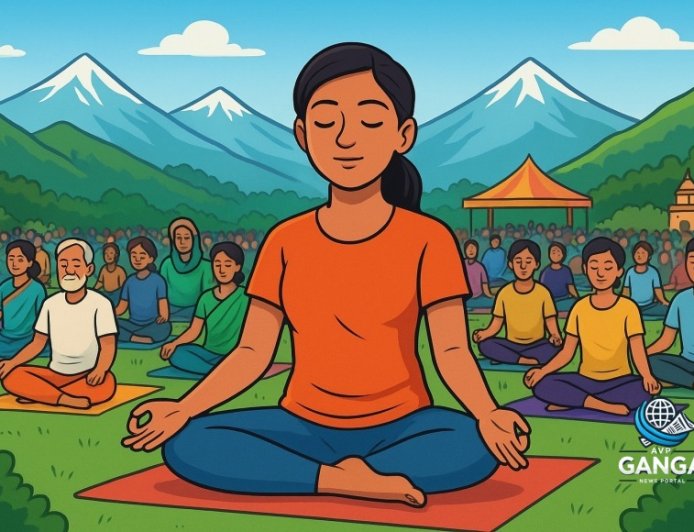 अंतर्राष्ट्रीय योग दिवस पर उत्तराखंड में भव्य योग सत्रों का आयोजन, Akhada