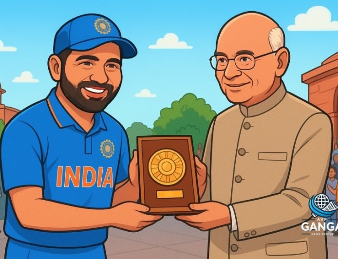 रोहित शर्मा को भारतीय क्रिकेट में योगदान के लिए पद्म श्री पुरस्कार से सम्मानित किया गया, Bindaas