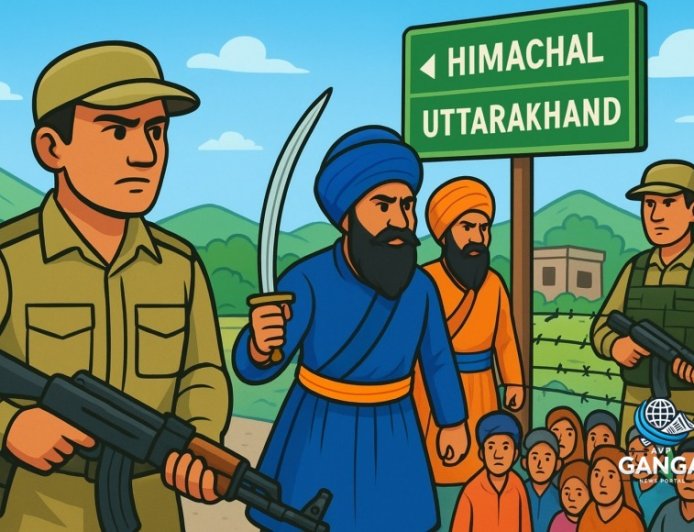 हिमाचल सीमा पर हाई अलर्ट, निहंग समुदाय की गतिविधियों के मद्देनजर ITBP तैनात, Akhada
