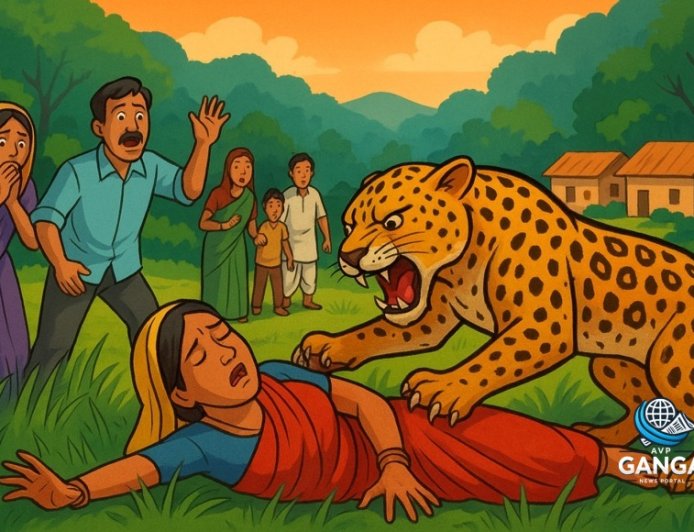 पौड़ी गढ़वाल में जंगल में घास काटने गई महिला को गुलदार ने मारा, गांव में दहशत का माहौल, Viral
