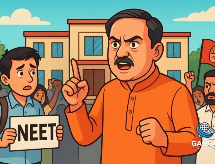 NEET परीक्षा पर कांग्रेस की राजनीति, महेंद्र भट्ट ने उठाए सवाल, Akhada