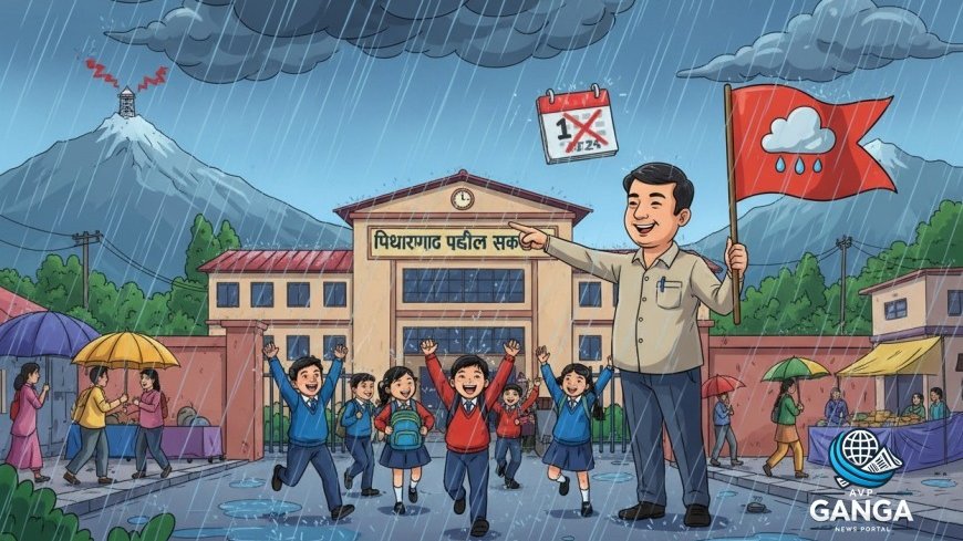 उत्तराखंड में भारी बारिश का रेड अलर्ट: पिथौरागढ़ के स्कूलों में छुट्टी घोषित, जानें कब तक, Uttarakhand rain alert, Pithoragarh school holiday, heavy rainfall warning