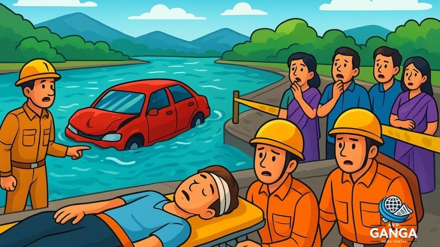 उत्तराखंड में दर्दनाक हादसा: गंगा में समाई कार, तीन शव बरामद, एक घायल अस्पताल में भर्ती, Uttarakhand accident, car in river, three bodies recovered