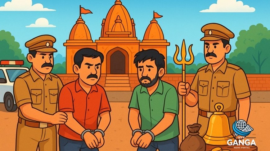 काशीपुर में मंदिरों में चोरी करने वाले गिरोह का पर्दाफाश, दो आरोपी गिरफ्तार, Kashipur temple theft, gang arrest, recovered items