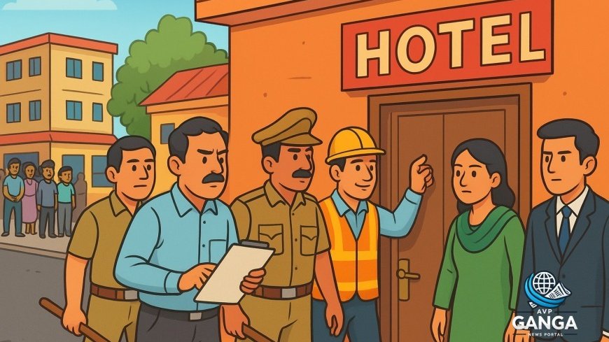 हल्द्वानी में बिना अनुमति चल रहे होटल, छापेमारी से खुल रही पोल, Haldwani, hotel inspection, fire safety