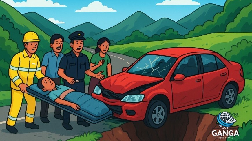 उत्तराखंड में दर्दनाक सड़क हादसा: खाई में गिरी कार, दो लोगों की मौत, Uttarakhand accident, Lohaghat news, car accident