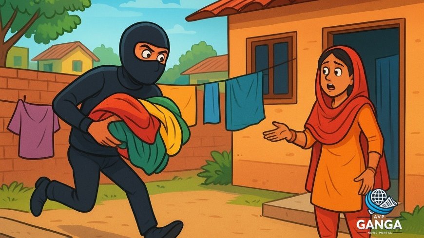 उत्तराखंड में महिला के सुखाए कपड़े चुराने का अजीब मामला, चोर का वीडियो हुआ वायरल, Uttarakhand, thief, clothes theft