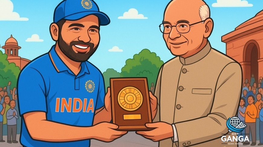 रोहित शर्मा को भारतीय क्रिकेट में योगदान के लिए पद्म श्री पुरस्कार से सम्मानित किया गया, Rohit Sharma, Padma Shri, Indian Cricket