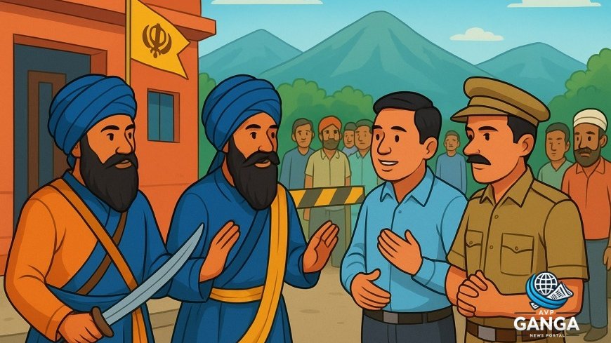 पांवटा साहिब सीमा पर स्थिति सामान्य, निहंग समुदाय और प्रशासन के बीच सकारात्मक संवाद, Paonta Sahib border, normal situation, administration