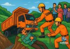 भीमताल में डम्पर दुर्घटना: SDRF ने चालक को सुरक्षित निकाला, Viral