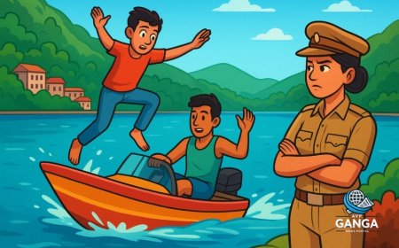 नैनीताल में बोट पर जानलेवा स्टंट, झील की सुरक्षा पर उठे सवाल, Polix