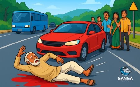 हल्दूचौड़ में बुजुर्ग की सड़क पार करते समय तेज रफ्तार वाहन से मौत, चालक फरार, Viral