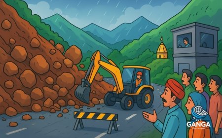 भूस्खलन से केदारनाथ हाईवे हुआ बंद; चारधाम यात्रा पर संकट, Khel