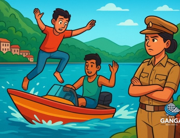 नैनीताल में बोट पर जानलेवा स्टंट, झील की सुरक्षा पर उठे सवाल, Polix