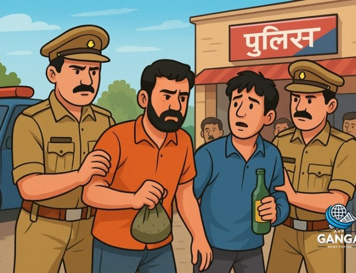 बिंदुखत्ता में नशे के खिलाफ बड़ी कार्रवाई, चरस और शराब तस्कर गिरफ्तार, Swag
