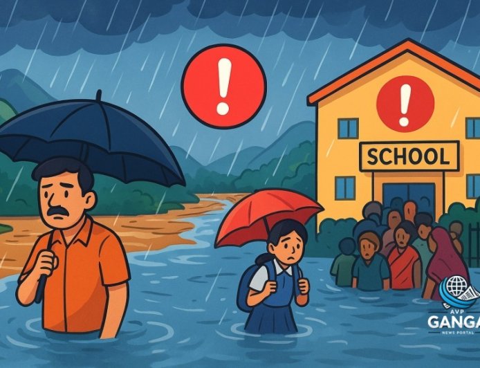 उत्तराखंड में मानसून का कहर: भारी बारिश का रेड अलर्ट, स्कूल बंद, Viral