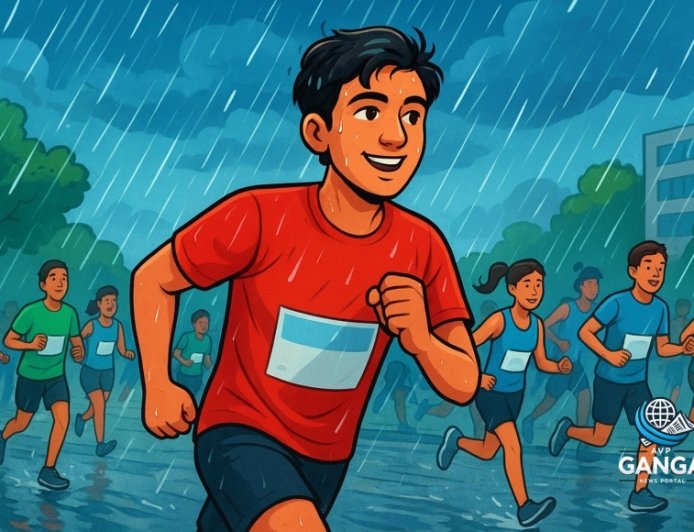 हल्द्वानी में 23 TRI Club की 'रेन रन' में 700 से अधिक धावकों की भागीदारी, Polix