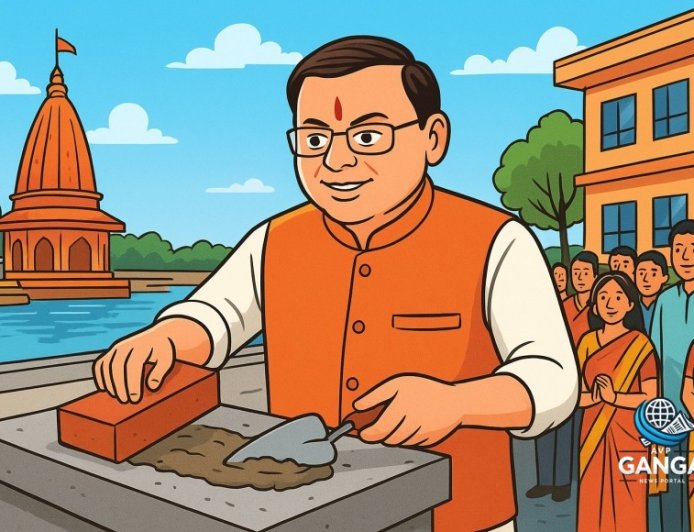 हरिद्वार में सीएम धामी ने विकास योजनाओं का किया शिलान्यास, Swag