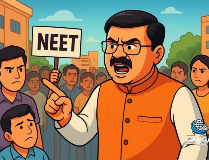 धर्मेंद्र प्रधान ने कांग्रेस के NEET पेपर लीक पर विरोध की आलोचना की, Bindaas