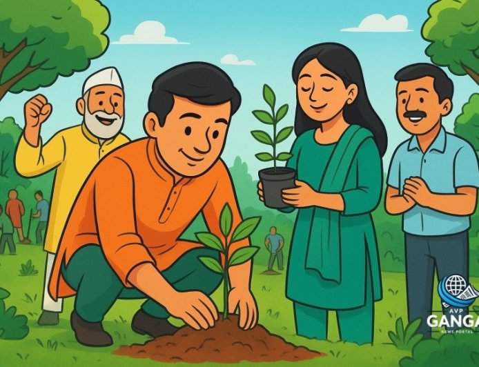 हरित क्रांति का संकल्प: हरेला पर पौधारोपण अभियान, Akhada