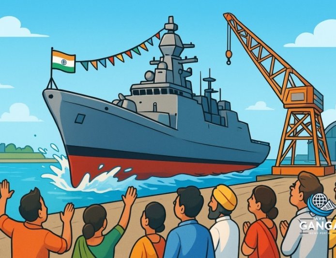 भारतीय नौसेना ने माचलीपट्टनम का जलावतरण किया, यह महे-क्लास का सातवां एंटी-सबमरीन युद्धपोत है, Bindaas