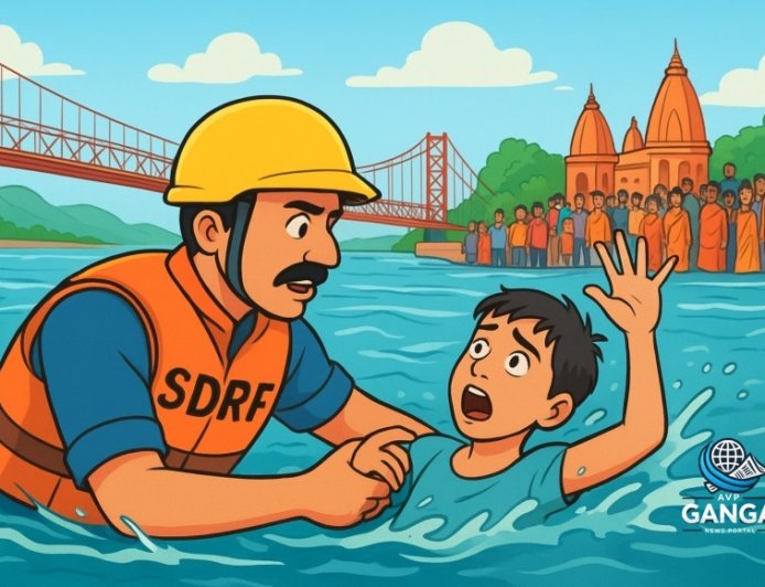 हरिद्वार: SDRF ने गंगा में डूब रहे किशोर को 43 सेकंड में बचाया, Swag