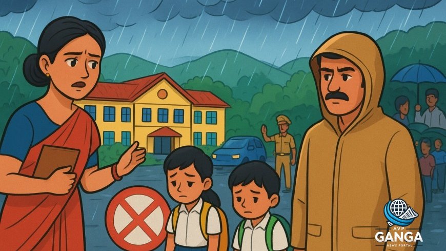 उत्तराखंड में भारी बारिश का अलर्ट: स्कूल बंद, प्रशासन सतर्क, Uttarakhand weather update, heavy rain alert, orange yellow alert