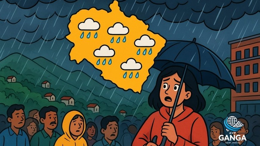 उत्तराखंड में अगले तीन घंटे में छह जिलों में भारी बारिश की चेतावनी, Uttarakhand weather, heavy rain warning, yellow alert