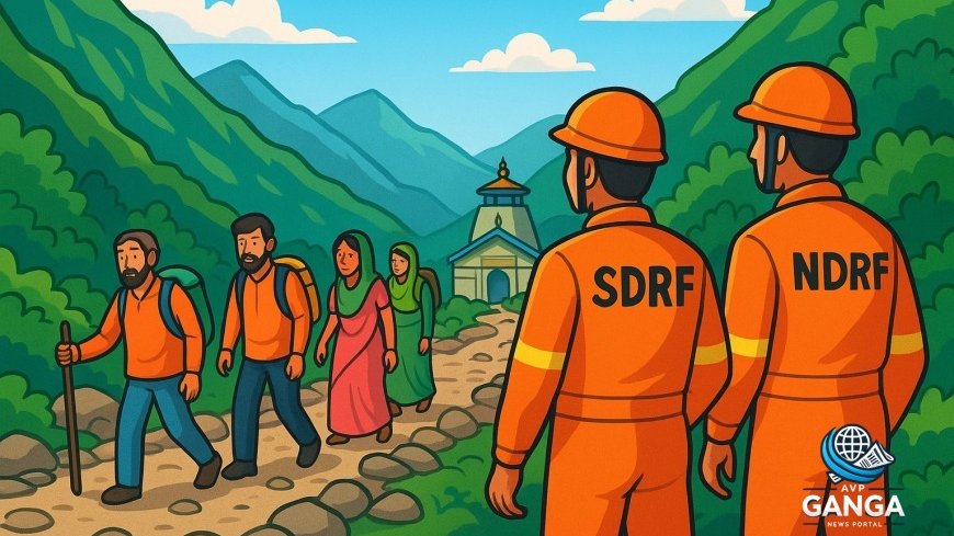 केदारनाथ यात्रा के मार्ग पर फिर से शुरू हुआ आवागमन, SDRF-NDRF की तैनाती, Kedarnath Yatra, Rudraprayag news, disaster management