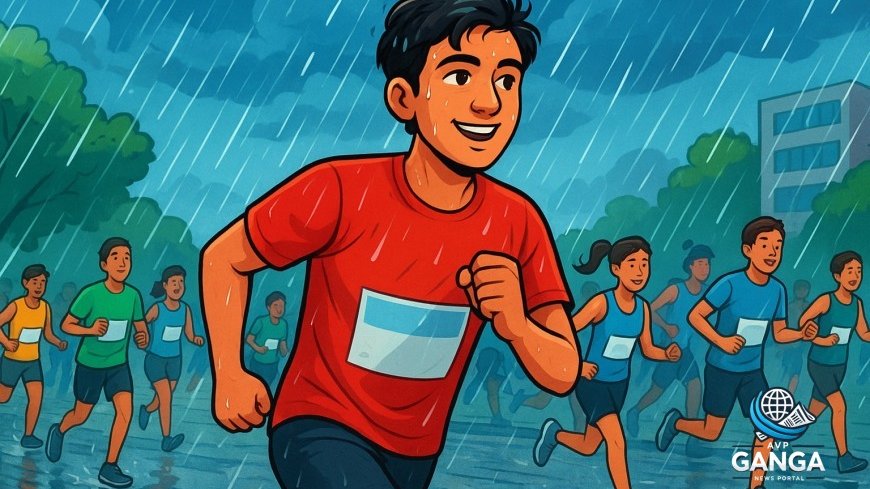 हल्द्वानी में 23 TRI Club की 'रेन रन' में 700 से अधिक धावकों की भागीदारी, Haldwani, Rain Run, fitness event