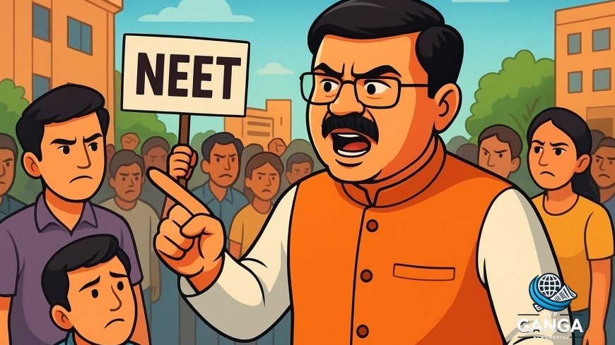 धर्मेंद्र प्रधान ने कांग्रेस के NEET पेपर लीक पर विरोध की आलोचना की, Dharmendra Pradhan, Congress, NEET paper leak