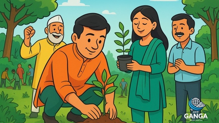 हरित क्रांति का संकल्प: हरेला पर पौधारोपण अभियान, tree plantation, environmental conservation, Harela festival